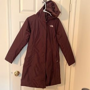 The North Face Burgundy Parka Jacket